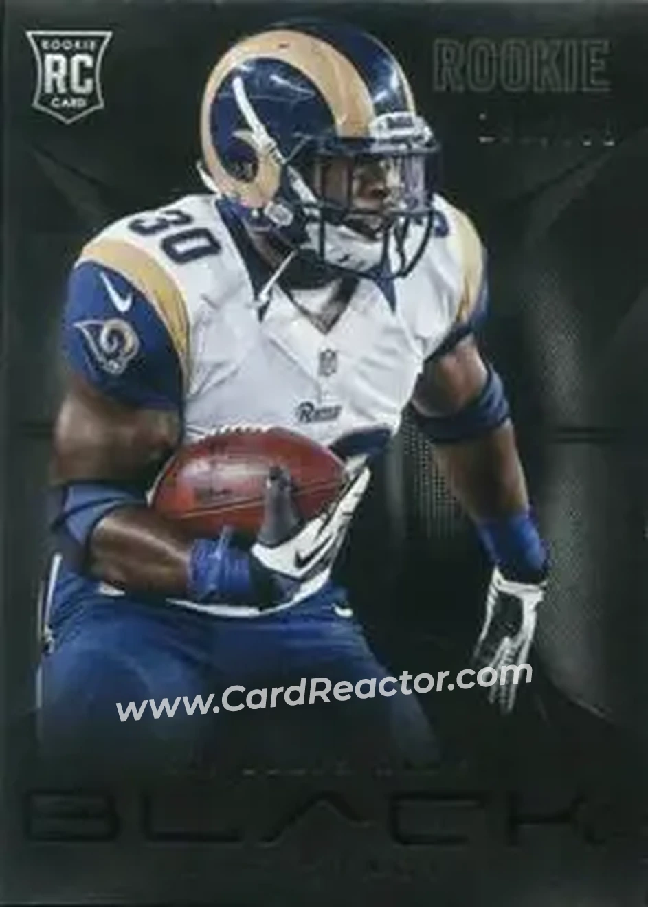 2013 Panini Black #191 - Zac Stacy - St. Louis Rams - Front 2013 Panini Black #191 - Zac Stacy - St. Louis Rams - Front
