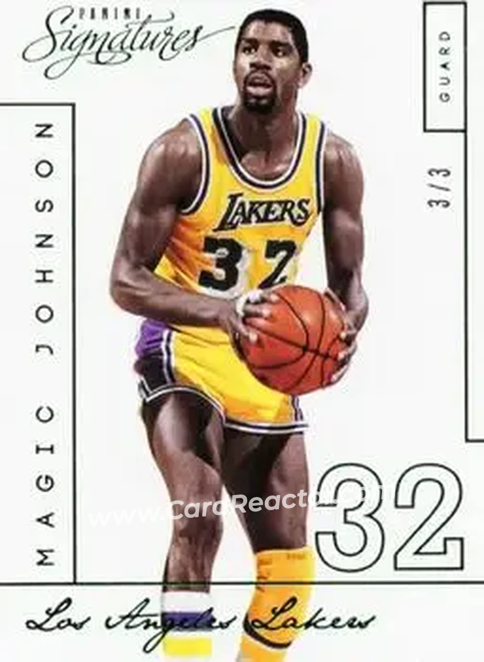 2013-14 Panini Signatures - Green #219 - Magic Johnson - Los Angeles Lakers - Front 2013-14 Panini Signatures - Green #219 - Magic Johnson - Los Angeles Lakers - Front