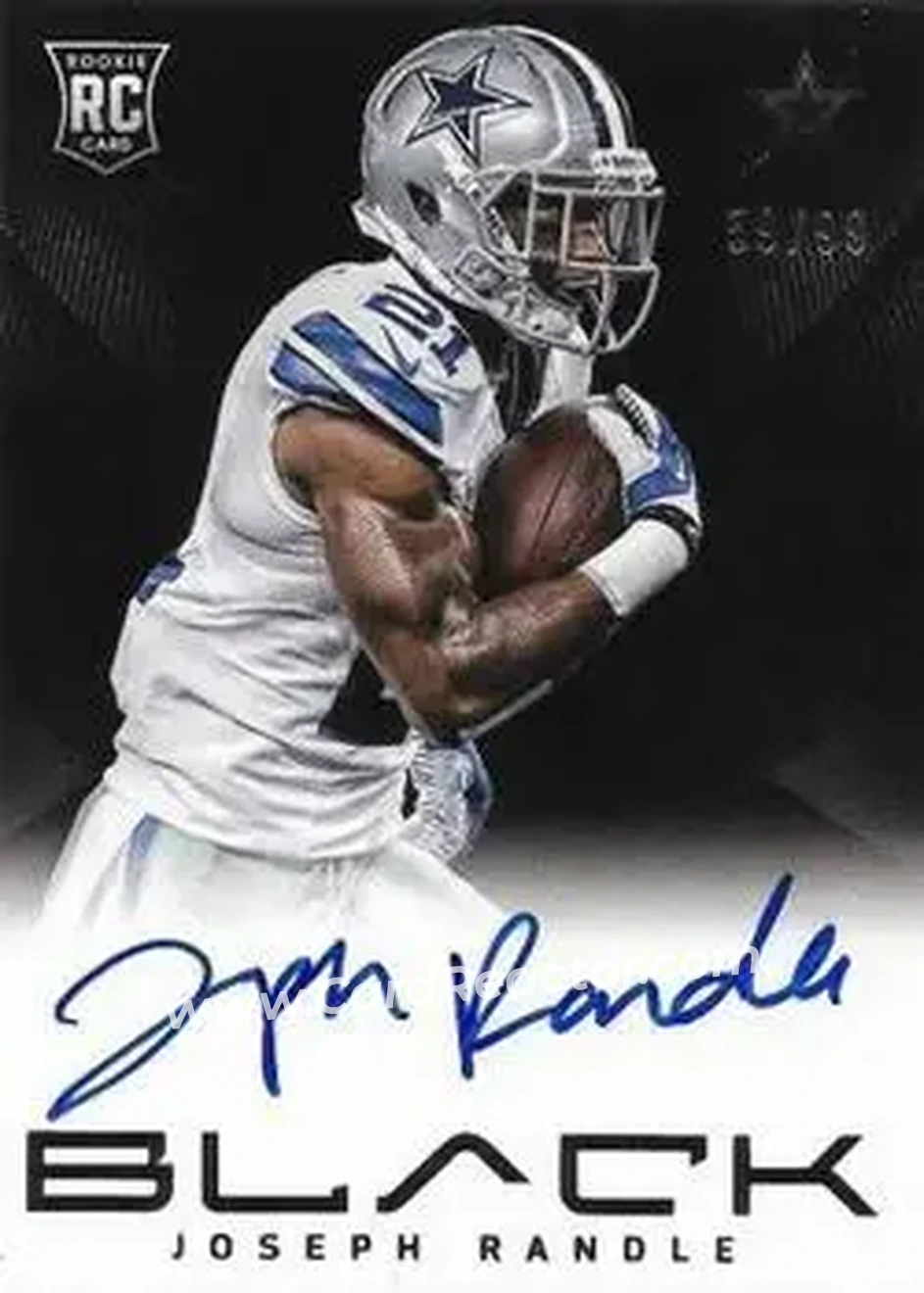 2013 Panini Black #215 - Joseph Randle - Dallas Cowboys - Front 2013 Panini Black #215 - Joseph Randle - Dallas Cowboys - Front
