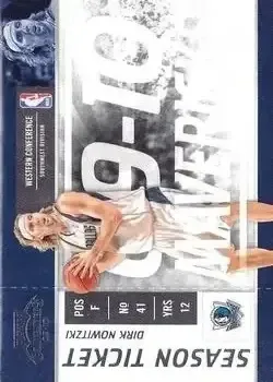 2009-10 Panini Playoff Contenders #4 Dirk Nowitzki
