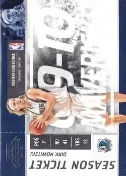 2009-10 Panini Playoff Contenders #4 Dirk Nowitzki