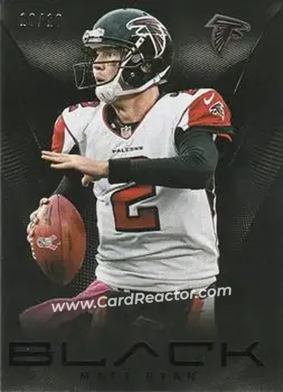 2013 Panini Black - Black #17 - Matt Ryan - Atlanta Falcons - Front