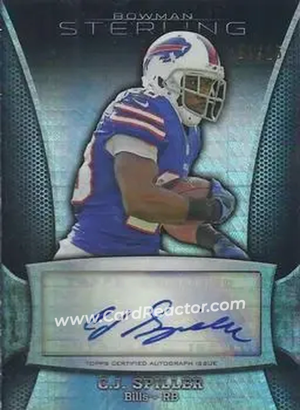 2013 Bowman Sterling - Autographs Prism Refractors #BSA-CJS - C.J. Spiller - Buffalo Bills - Front