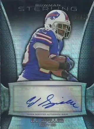 2013 Bowman Sterling - Autographs Prism Refractors #BSA-CJS - C.J. Spiller - Buffalo Bills