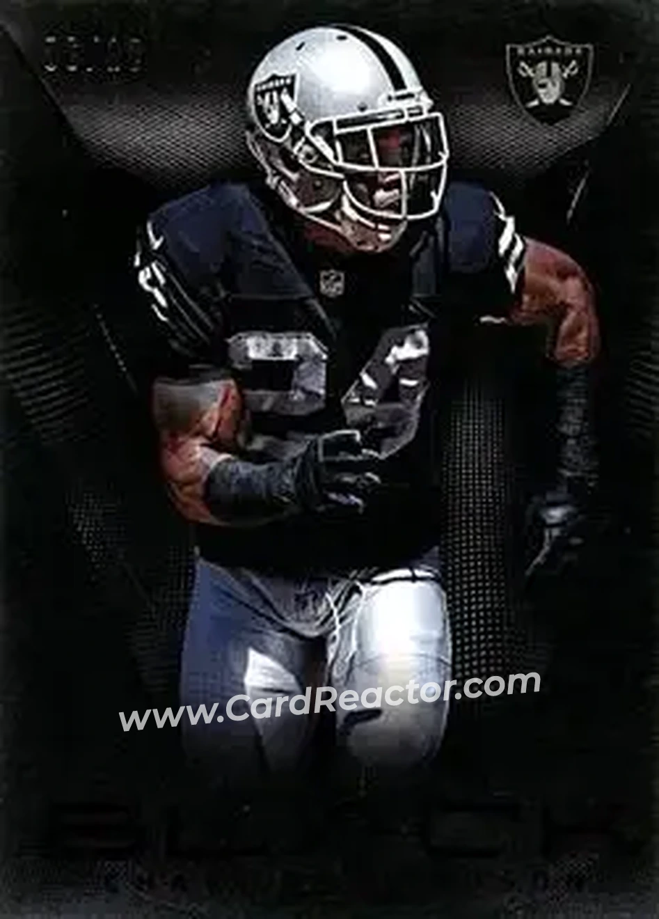 2013 Panini Black - Black #84 - Charles Woodson - Oakland Raiders - Front