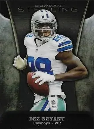 2013 Bowman Sterling - Black Refractors #9 - Dez Bryant - Dallas Cowboys