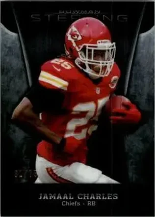2013 Bowman Sterling - Black Refractors #72 - Jamaal Charles - Kansas City Chiefs