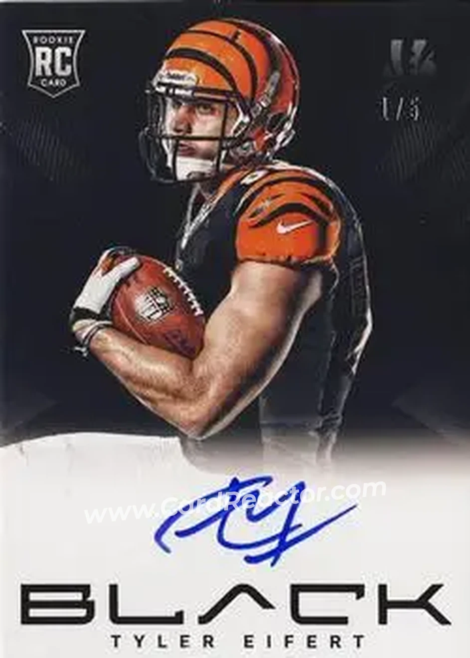 2013 Panini Black - Black #237 - Tyler Eifert - Cincinnati Bengals - Front 2013 Panini Black - Black #237 - Tyler Eifert - Cincinnati Bengals - Front