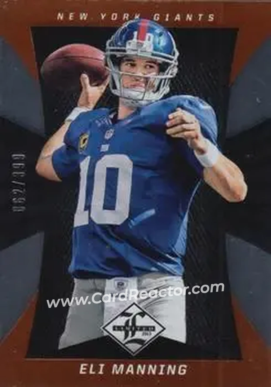 2013 Panini Limited #65 - Eli Manning - New York Giants - Front