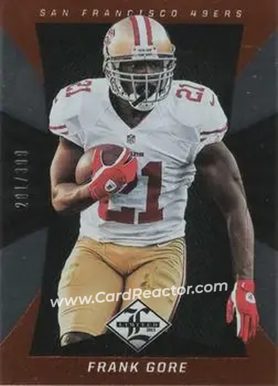 2013 Panini Limited #85 - Frank Gore - San Francisco 49ers - Front