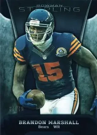 2013 Bowman Sterling - Black Refractors #81 - Brandon Marshall - Chicago Bears