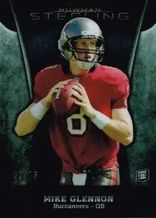 2013 Bowman Sterling - Black Refractors #85 - Mike Glennon - Tampa Bay Buccaneers