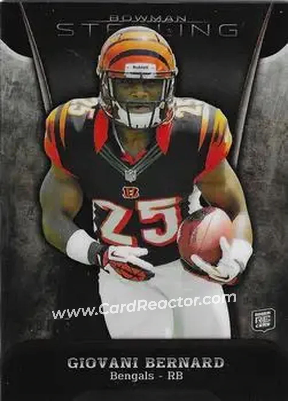 2013 Bowman Sterling - Black Refractors #86 - Giovani Bernard - Cincinnati Bengals - Front