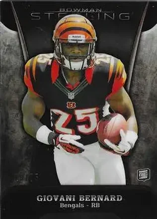 2013 Bowman Sterling - Black Refractors #86 - Giovani Bernard - Cincinnati Bengals