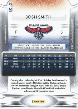 Back of Josh Smith