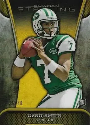 2013 Bowman Sterling - Gold Refractors #25 - Geno Smith - New York Jets