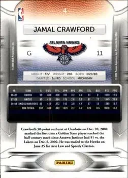 Back of Jamal Crawford