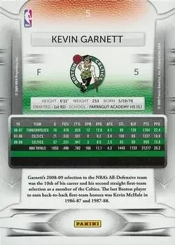 Back of Kevin Garnett