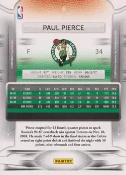 Back of Paul Pierce