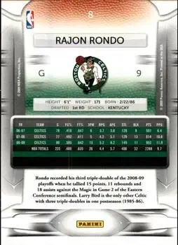 Back of Rajon Rondo