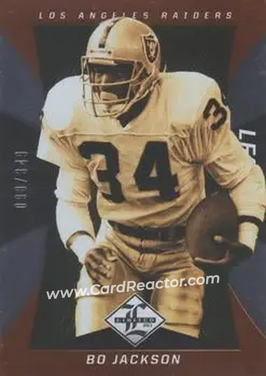 2013 Panini Limited #106 - Bo Jackson - Los Angeles Raiders - Front 2013 Panini Limited #106 - Bo Jackson - Los Angeles Raiders - Front