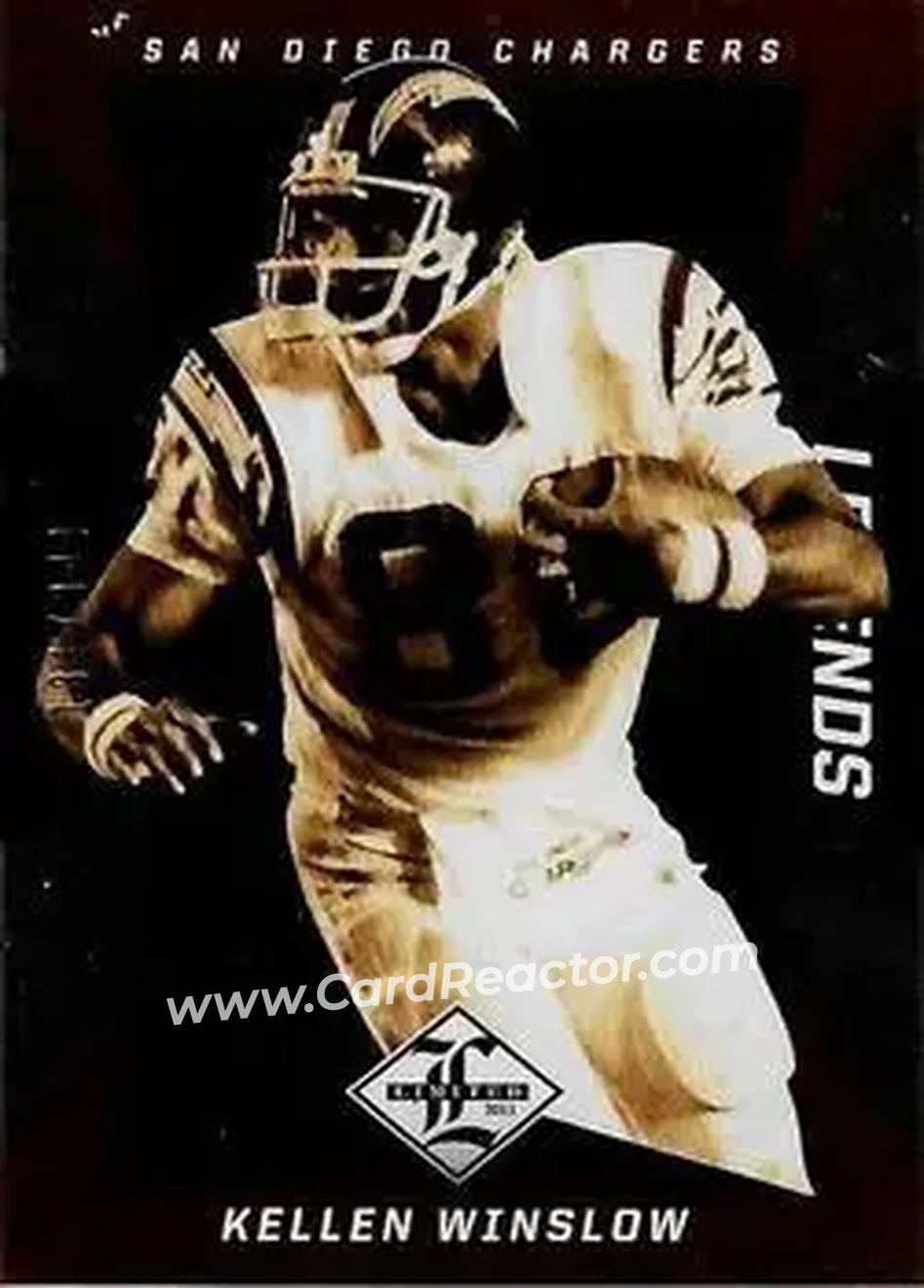 2013 Panini Limited #140 - Kellen Winslow Sr. (b.1957 TE) - San Diego Chargers - Front