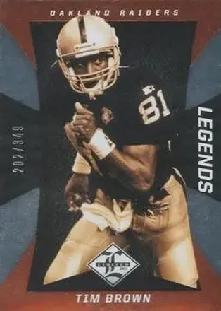 2013 Panini Limited #149 - Tim Brown - Oakland Raiders