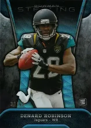 2013 Bowman Sterling - Blue Refractors #3 - Denard "Shoelace" Robinson - Jacksonville Jaguars