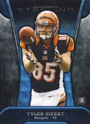 2013 Bowman Sterling - Blue Refractors #14 - Tyler Eifert - Cincinnati Bengals