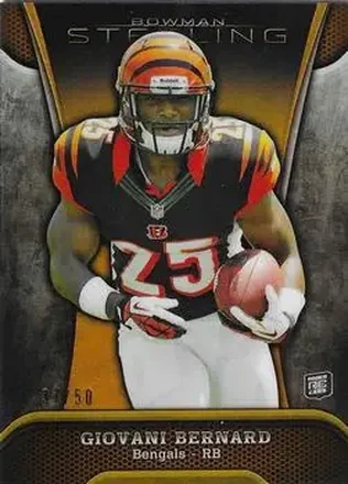 2013 Bowman Sterling - Gold Refractors #86 - Giovani Bernard - Cincinnati Bengals