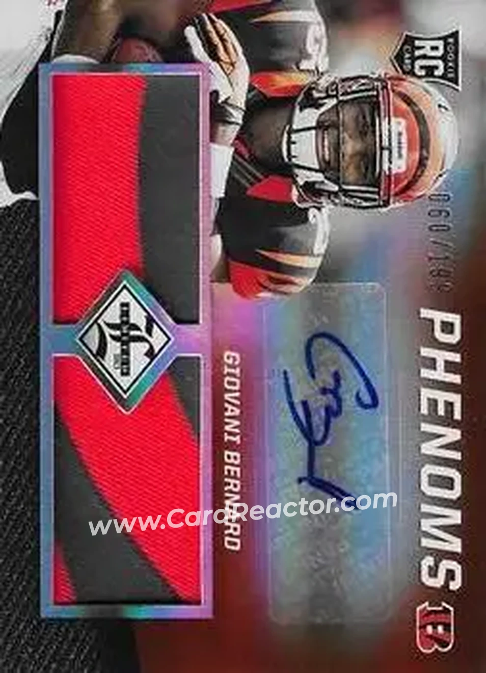 2013 Panini Limited #212 - Giovani Bernard - Cincinnati Bengals - Front