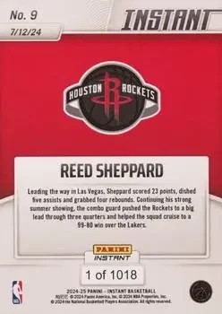 Back of Reed Sheppard