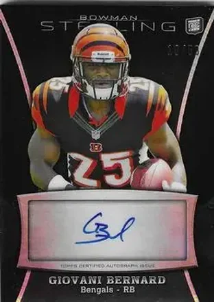 2013 Bowman Sterling - Autographs Black Refractors #BSA-GB - Giovani Bernard - Cincinnati Bengals