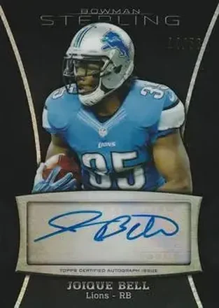 2013 Bowman Sterling - Autographs Black Refractors #BSA-JB - Joique Bell - Detroit Lions