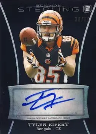 2013 Bowman Sterling - Autographs Black Refractors #BSA-TE - Tyler Eifert - Cincinnati Bengals