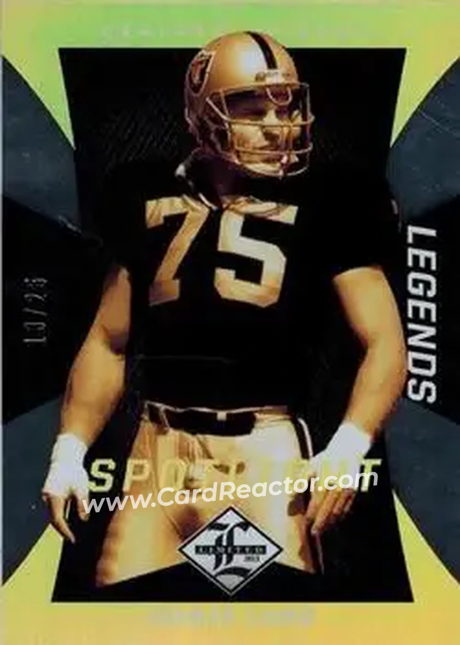 2013 Panini Limited - Gold Spotlight #129 - Howie Long - Los Angeles Raiders - Front