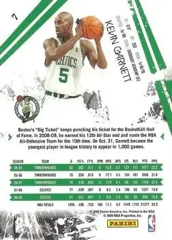 Back of Kevin Garnett