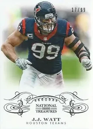 2013 Panini National Treasures #43 - J.J. Watt - Houston Texans