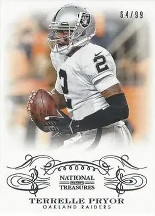 2013 Panini National Treasures #74 - Terrelle Pryor Sr. - Oakland Raiders
