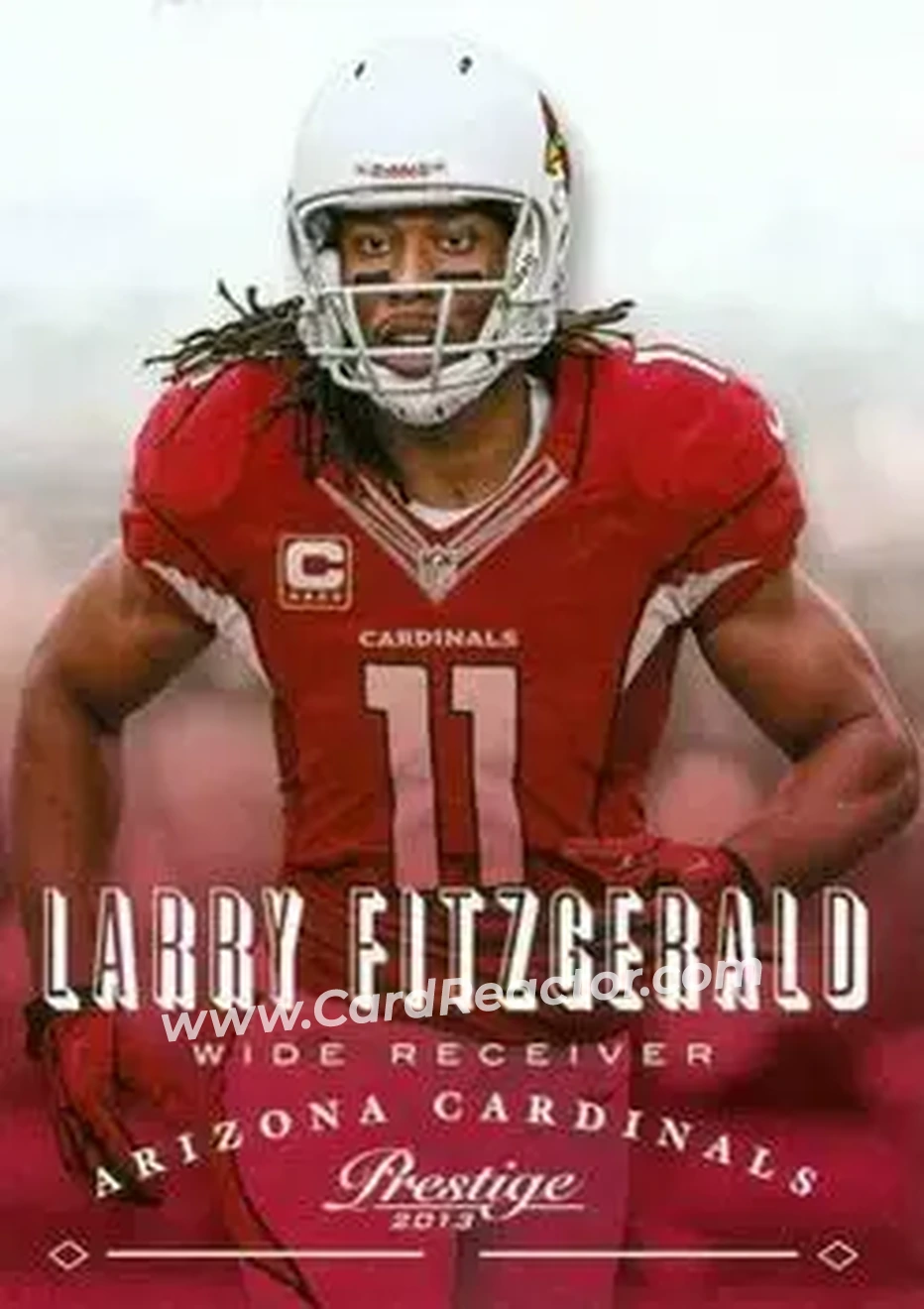 2013 Panini Prestige #2 - Larry Fitzgerald - Arizona Cardinals - Front 2013 Panini Prestige #2 - Larry Fitzgerald - Arizona Cardinals - Front