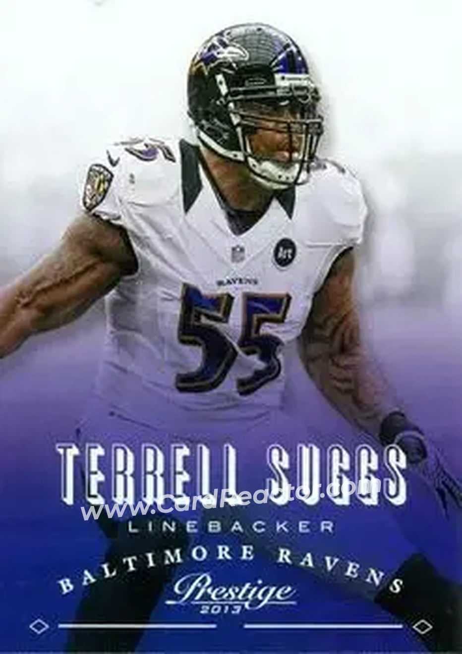 2013 Panini Prestige #19 - Terrell Suggs - Baltimore Ravens - Front