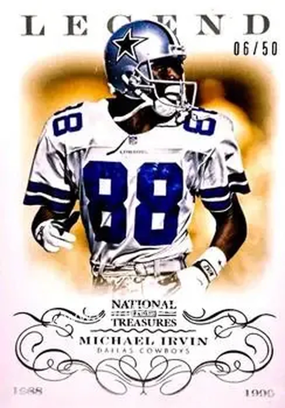 2013 Panini National Treasures #138 - Michael Irvin - Dallas Cowboys - Front