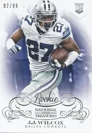 2013 Panini National Treasures #163 - J.J. Wilcox - Dallas Cowboys