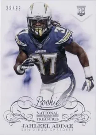 2013 Panini National Treasures #164 - Jahleel Addae - San Diego Chargers