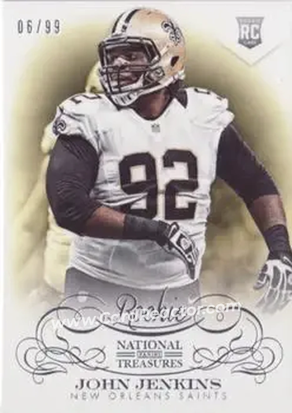 2013 Panini National Treasures #168 - John Jenkins - New Orleans Saints - Front