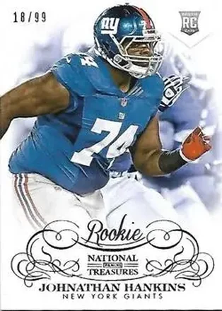 2013 Panini National Treasures #169 - Johnathan Hankins - New York Giants