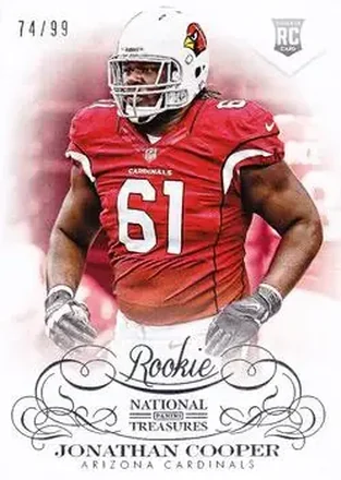 2013 Panini National Treasures #170 - Jonathan Cooper - Arizona Cardinals