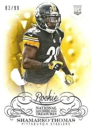 2013 Panini National Treasures #190 - Shamarko Thomas - Pittsburgh Steelers