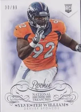2013 Panini National Treasures #194 - Sylvester Williams - Denver Broncos