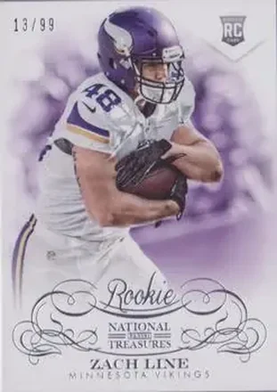 2013 Panini National Treasures #200 - Zach Line - Minnesota Vikings